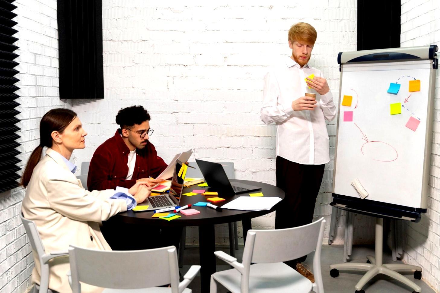 Teaching team conducting a workshop on emotional investing strategies